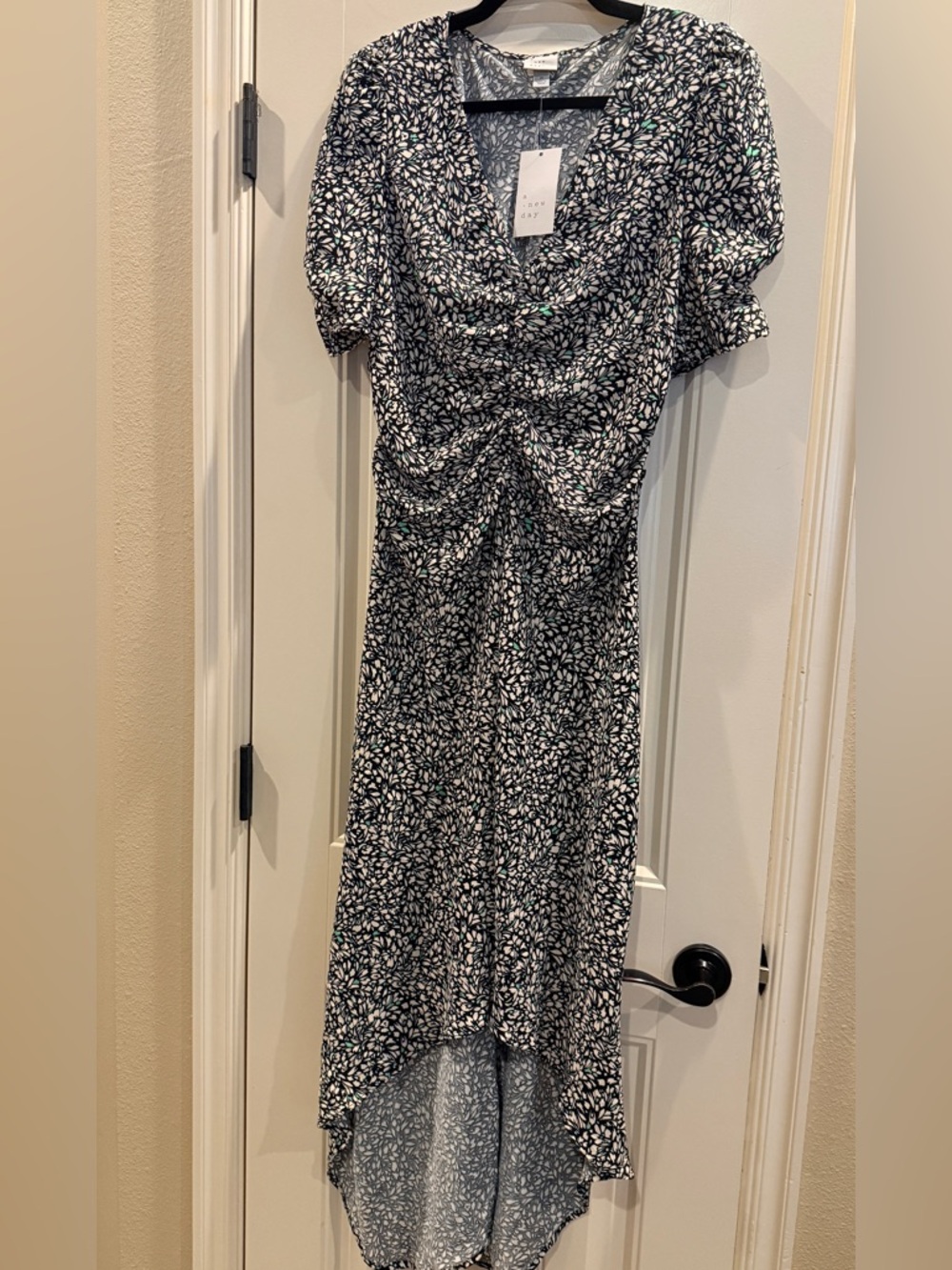 a new day Womens Floral High Low Midi Dress Size M NWT